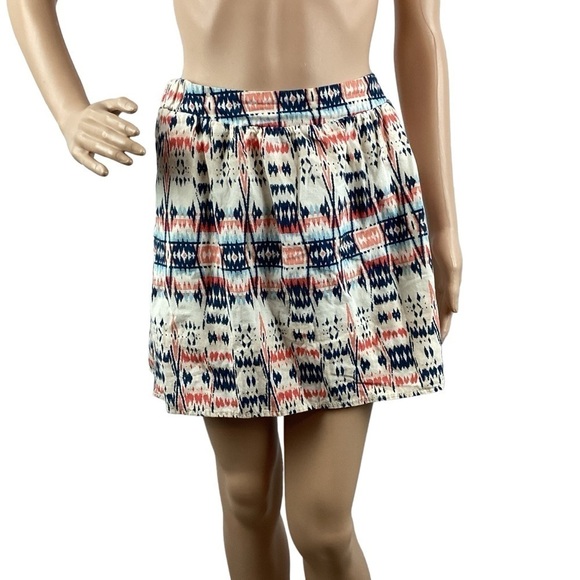 Old Navy Cotton Circle Mini Skirt Size XS White Multicolor - Picture 1 of 7